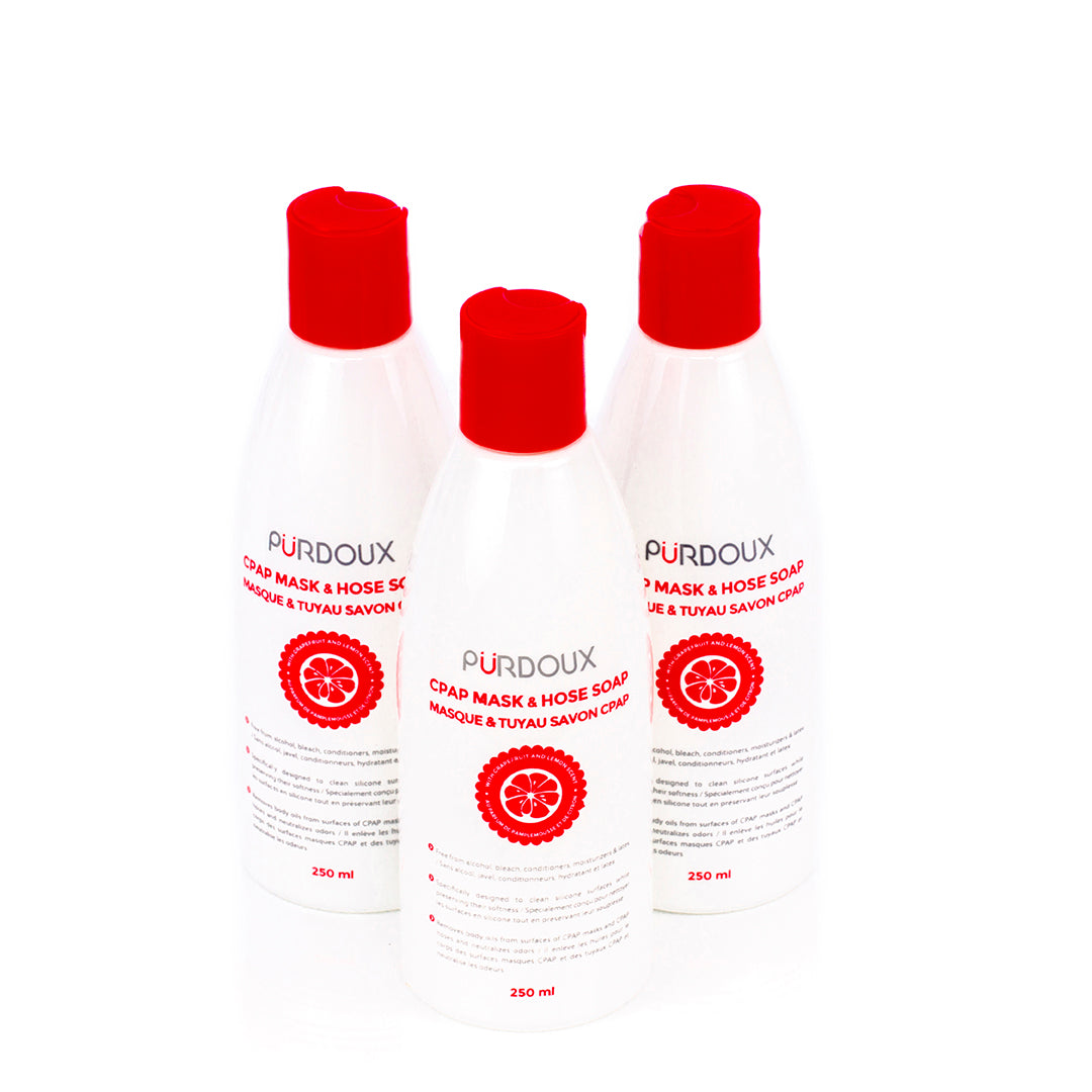 Purdoux CPAP Mask & Tubing Soap – 250 mL Citrus Scent