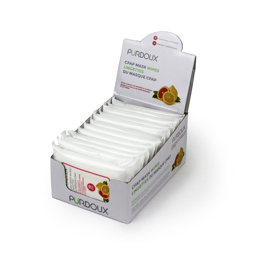 Purdoux Citrus CPAP Mask Wipes – Travel Pack